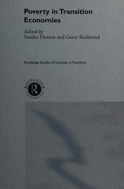 Front cover of Poverty in transition economies by Sandra Hutton