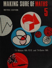 Front cover of Making sure of maths by T. F. Watson