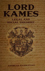 Cover of Lord Kames by Andreas Rahmatian