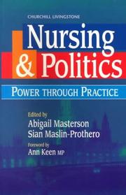 Front cover of Nursing and Politics by Abigail Masterson