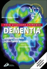 Cover of Dementia by Brown, Jeremy M.D