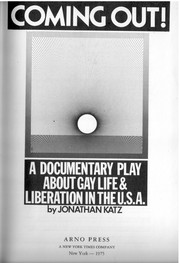 Cover of Coming out! by Jonathan Ned Katz