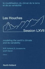 Front cover of La modélisation du climat de la terre et de sa variabilité = by S. Joussaume
