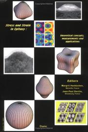 Front cover of Stress and strain in epitaxy by Porquerolles School on Special Topics in Surface Science (3rd 2000 Porquerolles Island, France)