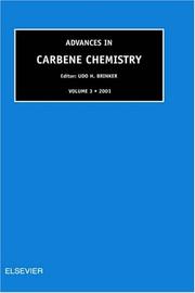 Front cover of Advances in Carbene Chemistry, Volume 3 (Advances in Carbene Chemistry) by U.H. Brinker