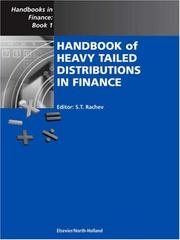 Front cover of Handbook of heavy tailed distributions in finance by S. T. Rachev