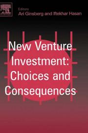 Front cover of New Venture Investment by A. Ginsberg