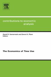 Front cover of The economics of time use by Daniel S. Hamermesh