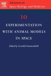 Front cover of Experimentation with animal models in space by Gerald Sonnenfeld