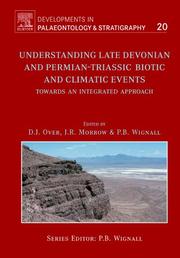 Front cover of Understanding Late Devonian and Permian-Triassic biotic and climatic events by Jared Morrow