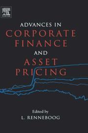 Front cover of Advances in Corporate Finance and Asset Pricing by Luc Renneboog