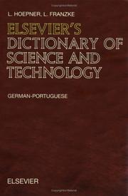 Front cover of Elsevier's dictionary of science and technology by L. Hoepner