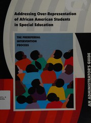 Front cover of Addressing over-representation of African American students in special education by National Alliance of Black School Educators
