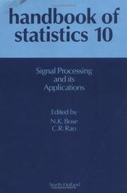 Cover of Signal processing and its applications by N. K. Bose