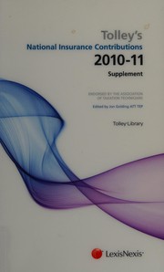 Front cover of Tolley's national insurance contributions 2010-11 by Jon Golding