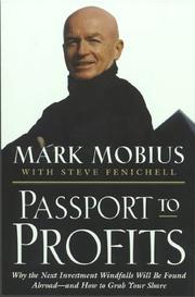 Cover of Passport to profits by Mark Mobius