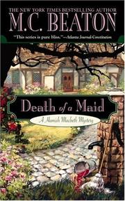 Front cover of Death of a Maid by Marion Chesney
