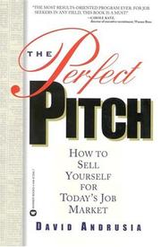 Front cover of The perfect pitch by David Andrusia
