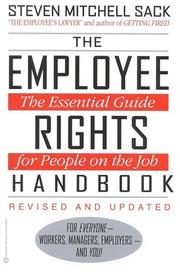 Cover of The employee rights handbook by Steven Mitchell Sack