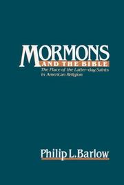Front cover of Mormons and the Bible by Philip L. Barlow