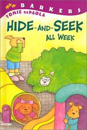Front cover of Hide-and-Seek All Week by Tomie dePaola