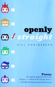 Cover of Openly straight by Bill Konigsberg