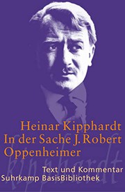 Front cover of In der Sache J. Robert Oppenheimer by Heinar Kipphardt