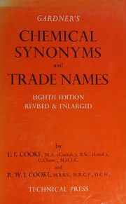 Cover of Handbook of chemical synonyms and trade names by Gardner, William
