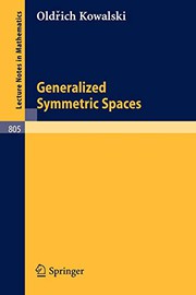 Cover of Generalized Symmetric Spaces by O. Kowalski