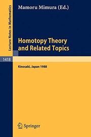 Front cover of Homotopy Theory and Related Topics by Mamoru Mimura