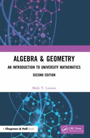 Cover of Algebra and Geometry by Mark V. Lawson