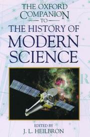 Front cover of The Oxford Companion to the History of Modern Science by J. L. Heilbron