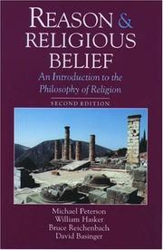 Front cover of Reason & religious belief by Michael Peterson
