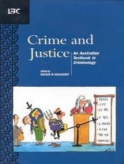 Front cover of Crime and Justice by Kayleen M. Hazlehurst