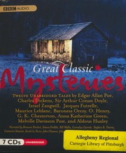 Front cover of Great Classic Mysteries by Edgar Allan Poe