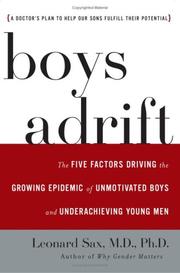 Cover of Boys Adrift by Leonard Sax