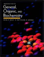 Front cover of Introduction to general, organic, and biochemisty by Morris Hein