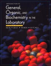 Front cover of Introduction to general, organic, and biochemistry in the laboratory by Morris Hein