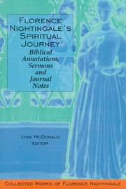 Front cover of Florence Nightingale's spiritual journey by Florence Nightingale