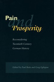 Cover of Pain and prosperity by Paul Betts