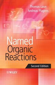 Front cover of Named organic reactions by Thomas Laue