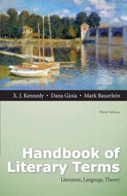 Front cover of Handbook of literary terms by X. J. Kennedy