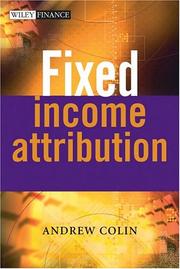Cover of Fixed Income Attribution by Andrew Colin