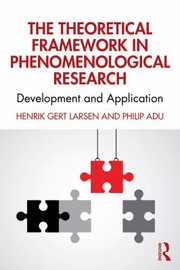 Front cover of Theoretical Framework in Phenomenological Research by Henrik Gert Larsen