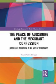 Front cover of Peace of Augsburg and the Meckhart Confession by Adam Hough