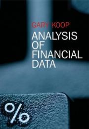 Cover of Analysis of financial data by Gary Koop