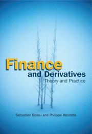 Front cover of Finance and derivatives by Sébastien Bossu