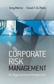 Front cover of Corporate risk management by Tony Merna