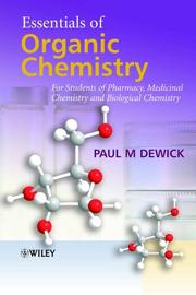 Front cover of Essentials of Organic Chemistry by Paul M. Dewick