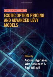 Cover of Exotic Option Pricing and Advanced Lévy Models by Paul Wilmott